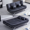 Faux Leather/Fabric 3 Seater Sofa Bed Sleeper Function Recliner Double Sofabed