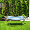 Hammock Stand Only Heavy Duty 150kg Steel Frame Hanging Hooks Indoor Outdoor