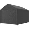 6.6 x 7.8ft Garden Storage Shed Tent Bike Tent, Dark Grey