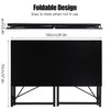 100 cm Folding Desk Foldable Computer Desk Table No Assembly Home Office Table