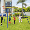 300 kg Heavy Duty Swing Set Backyard 4-in-1 Kids Swing Set Outdoor Playset