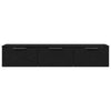 Black Oak Wall Cabinet 102x30x20 cm Made of Engineered Wood