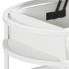 Round Lift Top Coffee Table with Hidden Storage for Living Room, Office