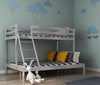 Triple Double Sleeper Bunk Bed Frame Wooden Slatted 3FT & 4FT6 Bed with Stair