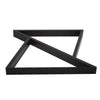 Set of 2 Industrial Table Parts Black Metal Table Legs Office Bench Worktop Desk