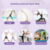 Lightweight PU Leather Exercise Mat for Yoga-Colorful