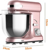 Smilesun Stand Mixer 6.5L Food Mixer w/ Big Bowl Dough Hook Beater 1400W 6 Speed