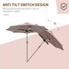 Electric Parasol Heater Infrared Quartz 2000W Mounted Outdoor Patio Umbrella