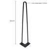 Steel Table Legs Trapezium Frame X Frame Dining Coffee Bench Desk Feet Stand DIY