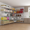 Metal Storage Rack Shelving Wire Shelf Kitchen Office Unit Stand Adjustable UK