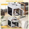 Furniture Style Dog Crate Decorative Dog Cage End Table with Wired & Wireless
