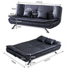 Faux Leather 3 Seater Sofa Bed Recliner Two Sleeper Sofabed Settee Couch Lounger