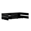 Modern 177cm TV Stand Unit Cabinet Sideboard RGB LED Light Living Room Black