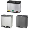 Dual/Tri Step Stainless Steel Double Bucket Trash Can Rubbish Pedal Bin