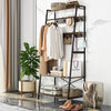 Industrial Clothes Rail Rack Coat Stand Garment Wardrobe Bedroom Entryway