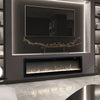 Electric 40inch Insert/Wall Mounted LED Fireplace Wall Inset Into Fire Freestand