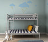 Triple Double Sleeper Bunk Bed Frame Wooden Slatted 3FT & 4FT6 Bed with Stair