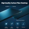 L Shaped Gaming Desk with LED Lights, Computer Desk with Monitor Stand, Black