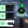 8 Ft Halloween Inflatables Giant Blow up Ghost w/Infinity Mirror Light