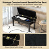 Heavy Duty Adjustable Wooden Piano Bench Double Piano Seat w/Storage