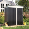 Garden Metal Shed Small House 3ftx5ft Storage House Outdoor Tool Pent Shed Lock