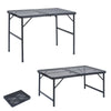 Folding Camping Table Trestle Picnic Party Catering BBQ 2ft 3ft Black Aluminum