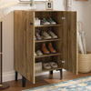 Modern 2-Door Shoe Cabinet 60x31.5x95cm Hallway Storage with Adjustable Shelves