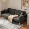 Sofa Bed Sleeper Fabric Love Seat Sofa Couch Sofa Settee for Living Room Grey