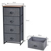 Chest of Drawers w/ 4 Drawers Home Storage Organizer Unit Modern Fabric Dresser