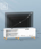 VASAGLE White TV Unit, 140 cm Long with 2 Doors, Adjustable Shelf, for TVs