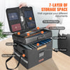 Fireproof Document Box 2000℉ w/ Lock File Storage Waterproof Document Bag