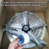 Movable 360° Rotating Paint Stand Stable Lifting Spraying Rack Stainless Steel