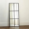 50x120CM WINDOW STYLE MIRROR LIVING ROOM DECOR HALLWAY GARDEN WALL GLASS (BLACK)
