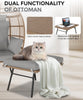 Patio Egg Chair with Ottoman Metal Frame Stand Outdoor Indoor with Cushions