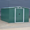 10 X 8 Garden Shed Outdoor Storage Bike Shed Tool Organizer with Sliding Door