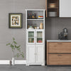 Freestanding Bathroom Storage Cabinet Kitchen Pantry Cupboard w/Shelves