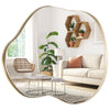 Irregular Wall Mirror Metal Frame Asymmetrical Mirror Decorative Vanity Mirror