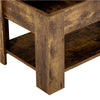 Rustic Wooden Coffee Table with Storage Lift Up Top Coffee Table for Living Room