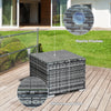 3 PCS Patio Wicker Bistro Set Outdoor Rattan Sofa Set Conversation Furniture