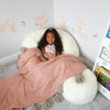 Kids Faux Fur Bean Bag Luxury Furry Beanbag Soft Chair Fluffy Seat Filled