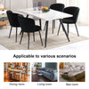 Dining Chairs Set of 2/4 Velvet Kitchen Chairs with Metal Legs