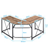 Computer Desk Office Study Workstation Metal Legs Home Corner Table Stand MDF