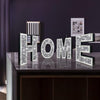 4Pcs Independent Letters Home Love Glam Crystal Diamond Letters Sign Wall Deco