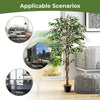 160 CM Artificial Ficus Tree Tall Indoor Plant Fake Home Office Decor Plant