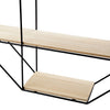 Book Shelves Wall Mounted Black Display Shelf Storage Rack Decorative Open Unit