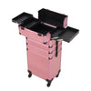Large Makeup Trolley Case Beauty Vanity Hairdressing Case on Wheels with Drawers