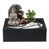 Tabletop Fountain Indoor Rockery Desktop Mountain Waterfall Ornament w/LED Decor