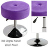 Padded Makeup Swivel Chair Velvet Fabric Dressing Table Seat Round Lifting Stool