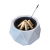 BBQ Fire Pit Garden Bowl Stove Brazier Patio Heater Winter Outdoor Firepit w Lid