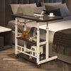 Folding OverBed Table Tray Adjustable Mobility Aid Chair PC Laptop Storage Shelf